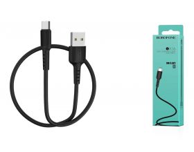 Кабель USB - USB Type-C BOROFONE BX16, 2A (черный) 1м