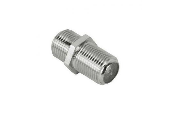 Переходник для ТВ кабеля Орбита OT-AVT11(012) соединитель гнездо F-гн.F (УПАКОВКА 100шт)