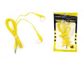 Наушники вакуумные проводные TOPGREAT (желтый)