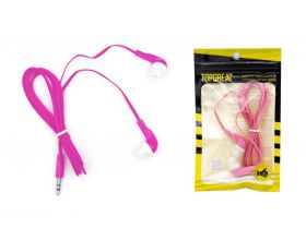 Наушники вакуумные проводные TOPGREAT (розовый)