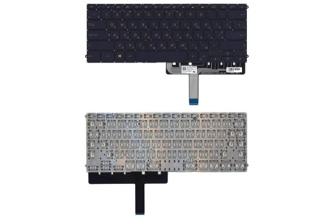 Клавиатура для ноутбука Asus ZenBook 3 Deluxe UX490UA черная с подсветкой