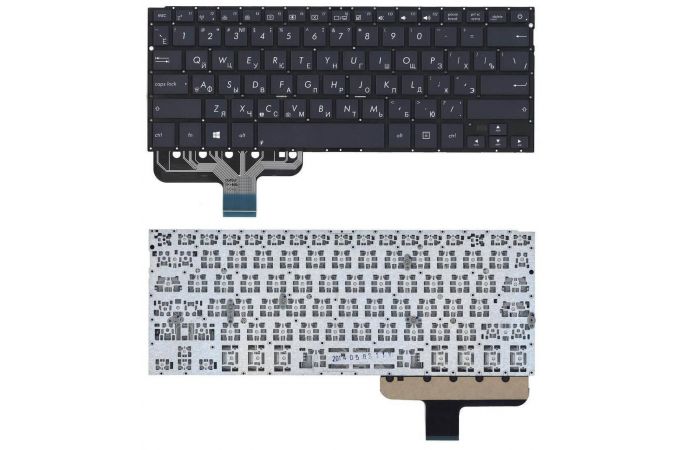 Клавиатура для ноутбука Asus ZenBook UX301 черная без рамки с подсветкой