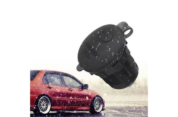 Автомобильное зарядное устройство АЗУ USB TDS TS-CAU57 врезной (черный)