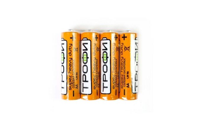 Батарейка солевая Трофи R06 AA S4 (цена за спайку 4 шт)