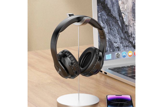 Наушники мониторные беспроводные BOROFONE BO24 Gratified wireless headset Bluetooth (синий)