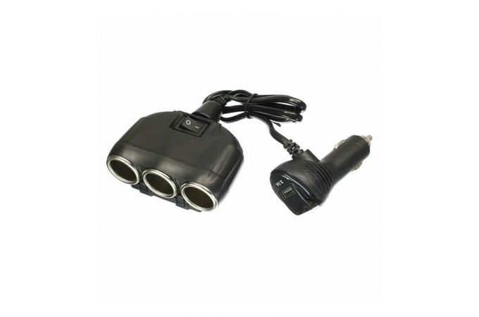 Разветвитель автоприкуривателя 1634 3,1A Olesson 60pcs