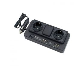 Разветвитель автоприкуривателя 1668 Olesson (12V/24V>>220V) 150W