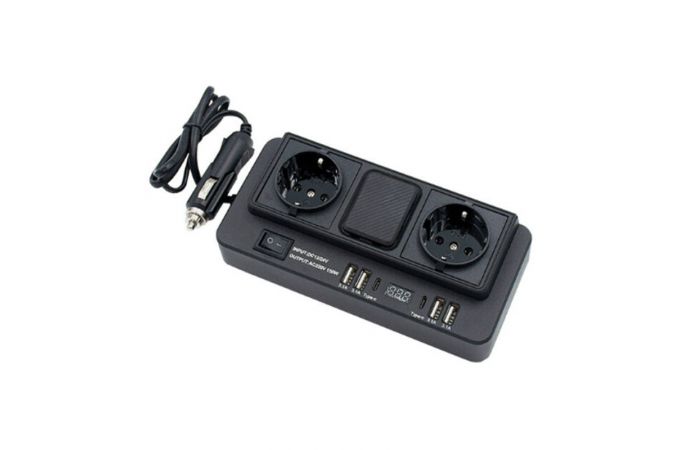 Разветвитель автоприкуривателя 1668 Olesson (12V/24V>>220V) 150W