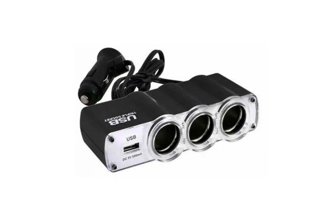 Разветвитель автоприкуривателя WF0120 IN-CAR