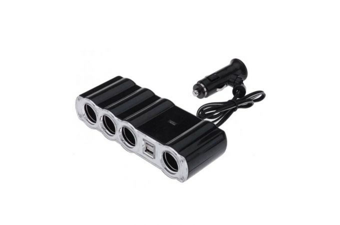 Разветвитель автоприкуривателя WF4008 IN-CAR 50pcs