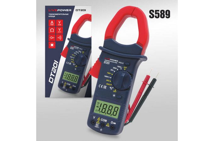 Токовые клещи  LIVE-POWER DT201