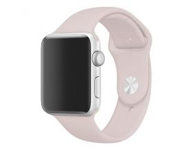 Ремешок силиконовый для Apple Watch 38-40 мм цвет песок размер ML