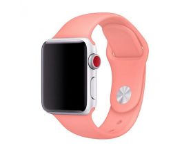 Ремешок силиконовый для Apple Watch 38-40 мм цвет светлооранжевый размер ML