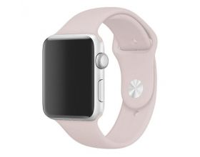 Ремешок силиконовый  для Apple Watch 42-44 мм цвет песок размер ML