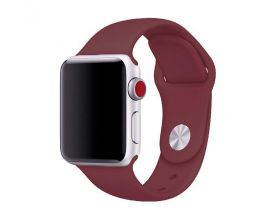 Ремешок силиконовый для Apple Watch 42-44 мм цвет свекольный ML