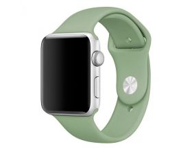 Ремешок силиконовый для Apple Watch 42-44 мм цвет зеленый SM