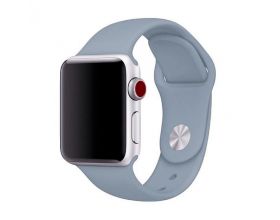 Ремешок силиконовый для Apple Watch 42-44 мм цвет светло-синий размер ML