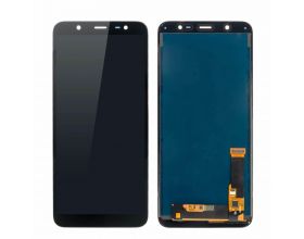 Дисплей для Samsung J810F/DS Galaxy J8 в сборе с тачскрином (черный), OLED (Big glass)