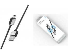 Кабель USB - MicroUSB EZRA DC08, 2.1A (черный) 1.2м