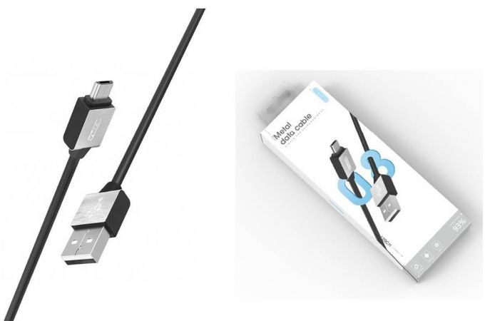 Кабель USB - MicroUSB EZRA DC08, 2.1A (черный) 1.2м