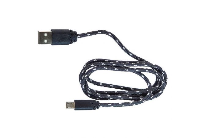 Кабель USB - MicroUSB Орбита OT-SMM03 (427) 1A (черный) 1м (в оплетке, упаковка 20шт)