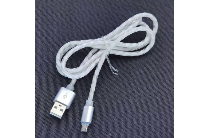 Кабель USB - MicroUSB Орбита OT-SMM01 (412) 1A (прозрачный) 1м упаковка 20шт)