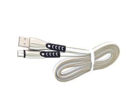 Кабель USB - MicroUSB Орбита OT-SMM46 2.4A (бело-серый) 1м