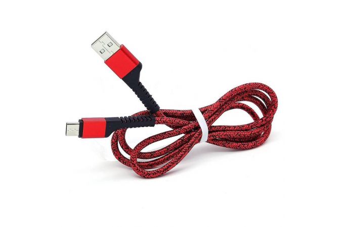 Кабель USB - MicroUSB Орбита OT-SMM45 2.4A (красный) 1м