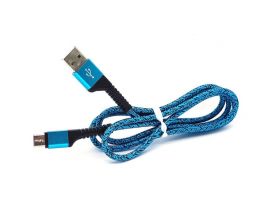 Кабель USB - MicroUSB Орбита OT-SMM45 2.4A (синий) 1м