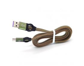 Кабель USB - MicroUSB Орбита OT-SMM44 2.4A (зеленый) 1м