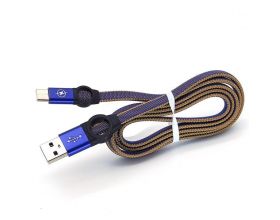 Кабель USB - MicroUSB Орбита OT-SMM44 2.4A (синий) 1м