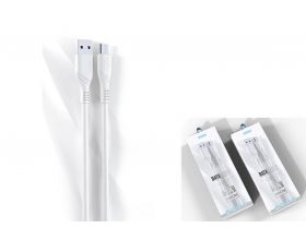 Кабель USB - MicroUSB EZRA DC49, 3A (белый) 1.2м