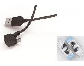 Кабель USB - MicroUSB EZRA DC12, 2.1A (черный) 1.2м