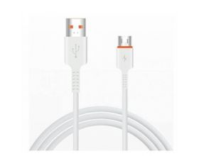 Кабель USB - MicroUSB MUJU MJ-82, 2.4A (белый) 1м