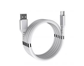 Кабель USB - MicroUSB Орбита OT-SMM53 2.4A (белый) 1м (магнитные вставки)