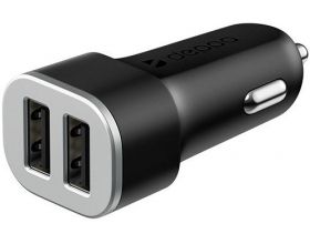 Автомобильное зарядное устройство АЗУ Deppa (11287) 2USB 4.8A (черный) Ultra