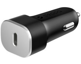 Автомобильное зарядное устройство АЗУ Deppa (11289) USB-C, Power Delivery, 18Вт, (черный)