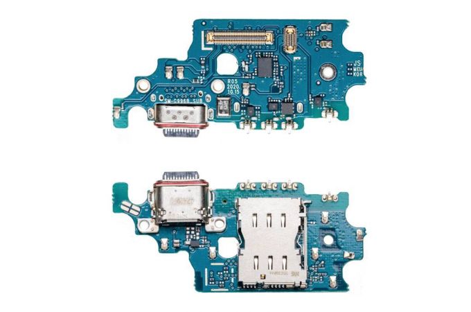 Шлейф для Samsung G996B Galaxy S21 Plus с разъемом зарядки + коннектор Sim (плата) org