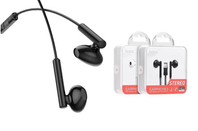 Наушники вакуумные проводные HOCO M65 Special sound штекер Type-C (черный)