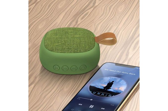 Портативная беспроводная колонка HOCO BS31 Bright sound sports wireless speaker (зеленый)