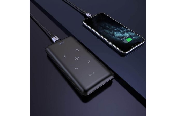 Универсальный дополнительный аккумулятор Power Bank HOCO J50 + PD 10W (10000 mAh) (черный)