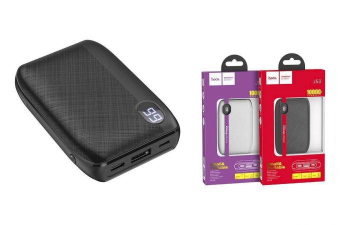 Универсальный дополнительный аккумулятор Power Bank HOCO J53 (10000 mAh) (черный)
