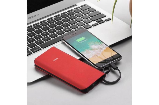 Универсальный дополнительный аккумулятор Power Bank HOCO J25 (10000 mAh) (красный)