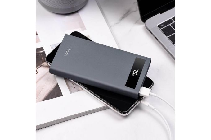 Универсальный дополнительный аккумулятор Power Bank HOCO J49 PD+QC3.0 (10000 mAh) (серый)