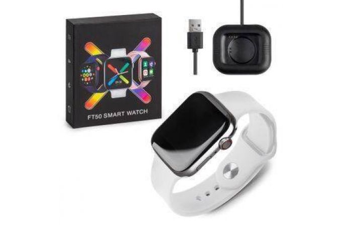 Смарт часы FT50 44 mm серебристые