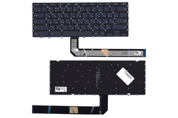 Клавиатура для ноутбука Lenovo Yoga Chromebook C630 черная с подсветкой