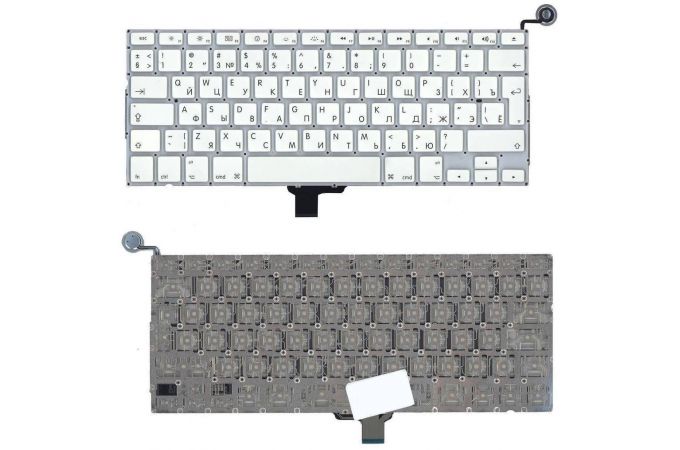 Клавиатура для ноутбука MacBook A1342 2009/2010 белая 13,3" большой Enter