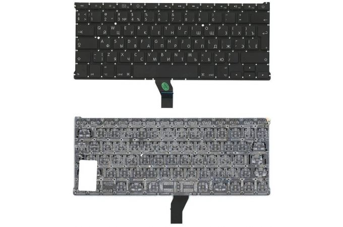 Клавиатура для ноутбука MacBook A1369 2010+  черная, большой ENTER RU