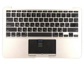 Клавиатура для ноутбука MacBook A1370 2010+ черная без подсветки плоский ENTER топ-панель