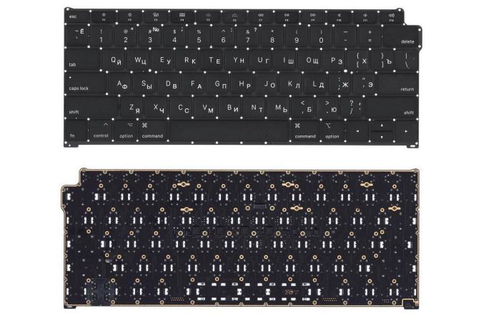 Клавиатура для ноутбука MacBook Air 13 Retina A1932 Late 2018 Mid 2019  плоский Enter черная